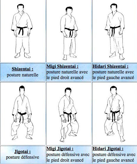 Postures Judo